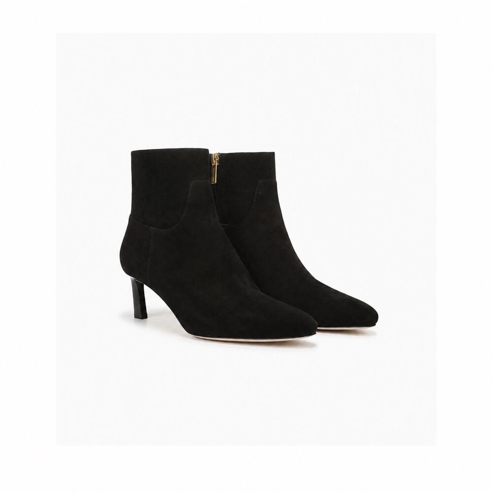 Veronica Beard Black Suede Kelby Bootie Size 7.5 NWOB